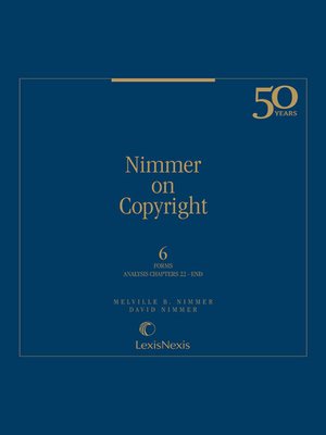 cover image of Nimmer on Copyright